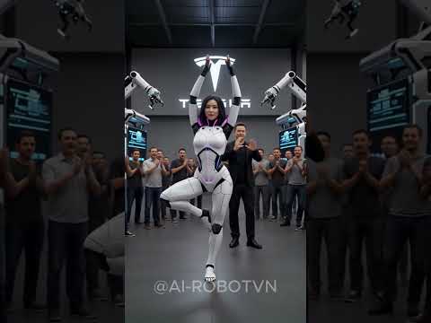 🚀 Elon Musk Just Tested a Female Robot at Tesla! #ElonMusk #Tesla #Robot #AI #shorts #yoga