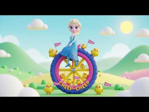 Räder drehen sich, Küken machen zwitschern! Elsas lustige Fahrt