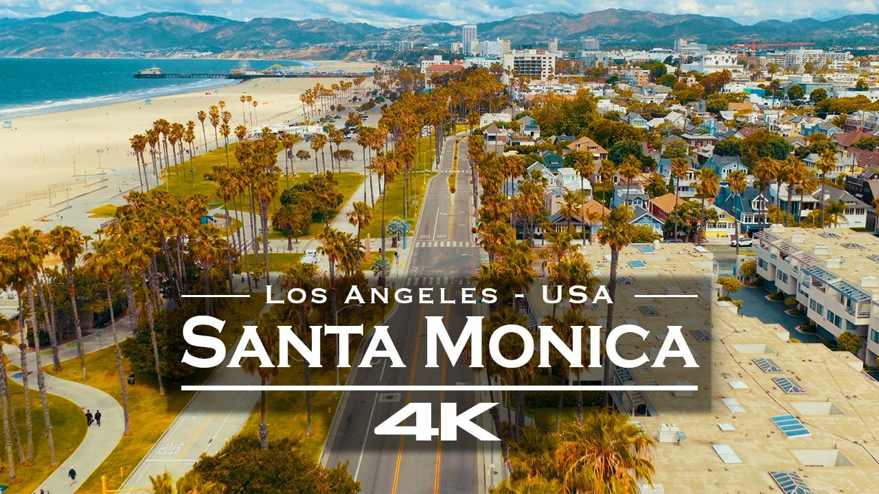 Santa Monica in 4K HDR 🌴 | Stunning Drone Tour of Los Angeles' Iconic Beach & Pier