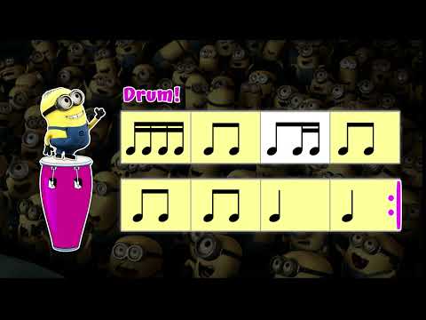 Drumming with Gru & Minions: 8th Note/16th Notes and Beamed 16th Notes