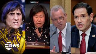 FULL CLASH: Rep. DeLauro, Meng & Alford Grill Rubio on Gaza, Netanyahu, Cuba, China & Refugees |AC1E