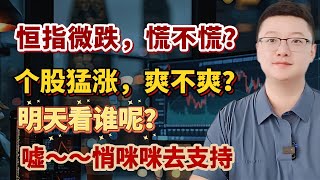 【港美股】牛回速回第 19 集：恒指微跌，慌不慌？个股猛涨，爽不爽？明天看谁呢？嘘～～悄咪咪去支持｜港股｜美股｜恒生指数｜
