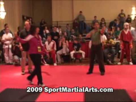 Ryan McGriff v Willie Hicks - Men's LW point sparring - 2009 Diamond Nationals