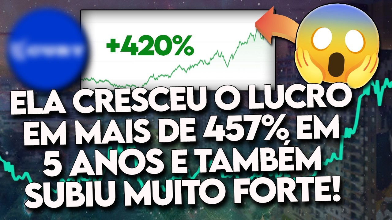 5 AÇÕES com um CRESCIMENTO de LUCRO ABSURDO em 5 ANOS! (A COTAÇÃO também ACOMPANHOU?) - TOP 5