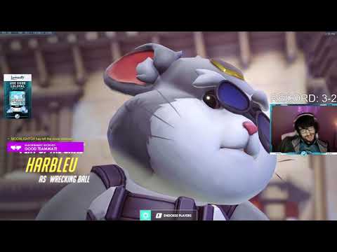 POTG! HARBLEU HAMMOND GOD! GAMEPLAY OVERWATCH SEASON 25 TOP 500