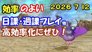 【ドラクエ10生配信No.323】効率のよい日課・週課など　2026.7.12