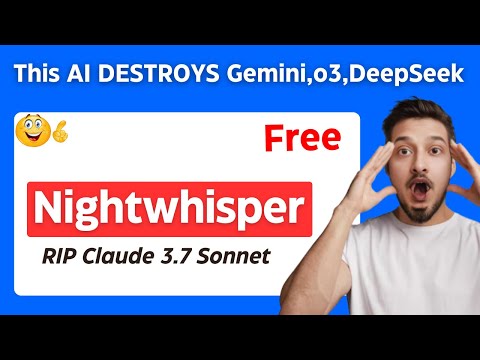 Thumbnail for Nightwhisper (Fully Tested) : Google's OWN NEW AI Model now beats GEMINI 2.5 PRO & DeepSeek,o3-mini