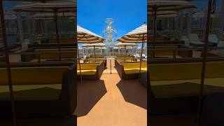 The adults only Serenity area on Carnival Firenze. #cruise #carnivalcruise #cruiseship #solotravel