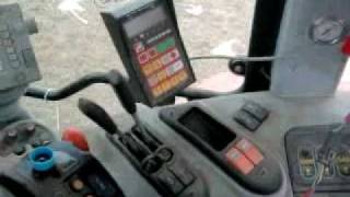 Massey 7495 VT sowing grass seed