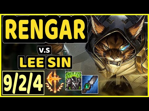 DARDOCH (RENGAR) vs LEE SIN - 9/2/4 KDA JUNGLE CHALLENGER GAMEPLAY - NA