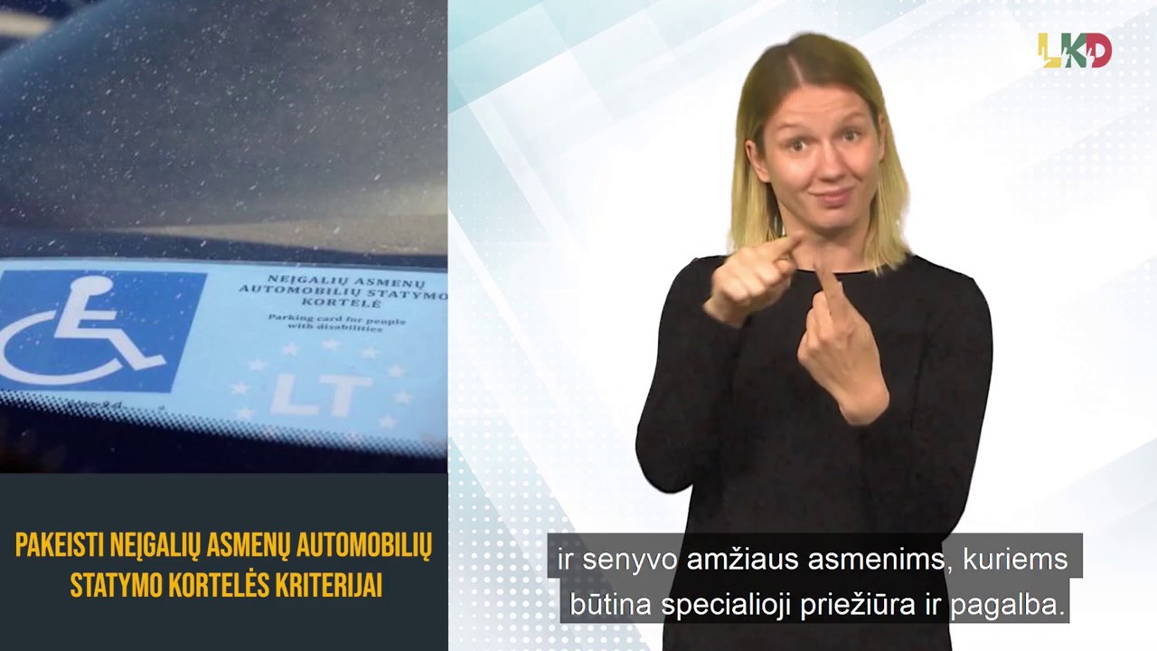 NDNT: pakeisti neįgalių asmenų automobilių statymo kortelės kriterijai