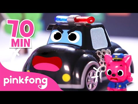 [TV for Kids] 🚨🚓 Police Car to the Rescue! | + More Car Songs | Pinkfong Songs for Kids