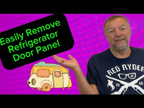 How to easily remove RV refrigerator door panels (NORCOLD)