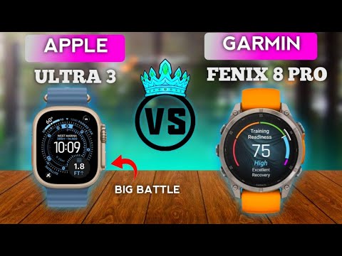 Apple Watch Ultra 3 vs. Garmin Fenix ​​8 Pro | Vergleich der besten Fitness-Smartwatches