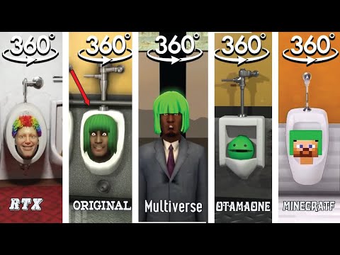 SUBU Animation - Skibidi Toilet ORIGINAL vs MULTIVERSE vs OTAMATONE vs MINECRAFT vs RTX VR 360º (ALL EPISODES)