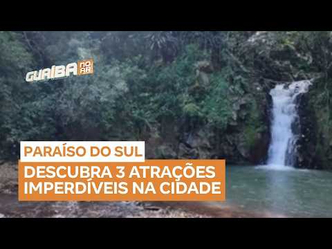 Paraíso do Sul, cidade da região Central do RS, tem praça generosa e cascata cristalina