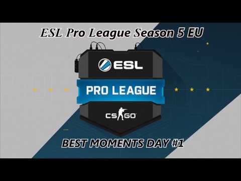 ESL Pro League Season 5 EU - BEST MOMENTS DAY #1