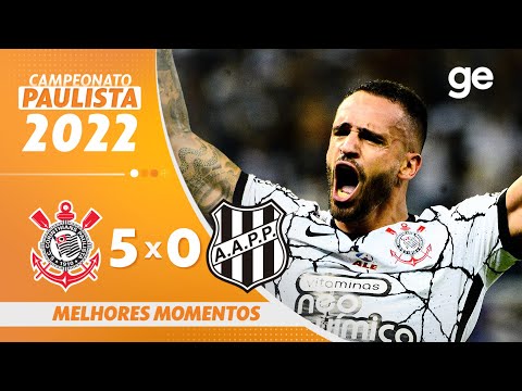 CORINTHIANS 5 X 0 PONTE PRETA | MELHORES MOMENTOS | 11ª RODADA DO PAULISTA 2022 | ge.globo