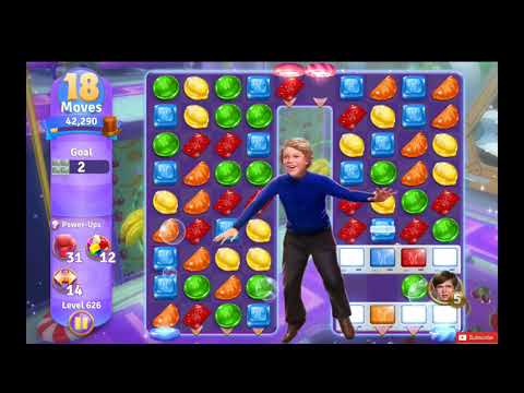 Wonka's World of Candy Level 626 NO BOOSTERS - A S GAMING ✔