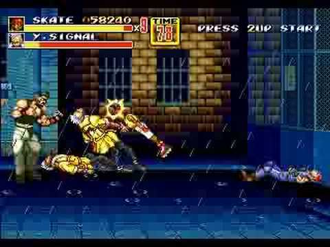 Streets of Rage 2 - Blocking glitch (with Skate)