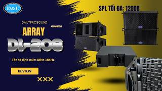 Loa Line Array Đôi 8 Inch Siêu Gọn: 2 Bass 8", Treble 3" Chuyên Cho Sự Kiện, Bar, Lounge