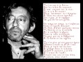 La noyée - Serge Gainsbourg - EN ITALIEN 