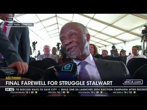 Thabo Mbeki pays tribute to struggle veteran Aziz Pahad