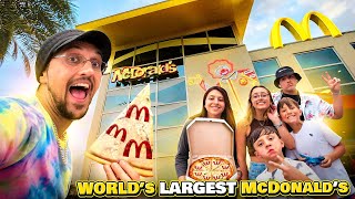 McDonalds Sells PIZZA!?  World's Largest McDonald's Tour & Museum of Illusions @ Icon Park Orlando