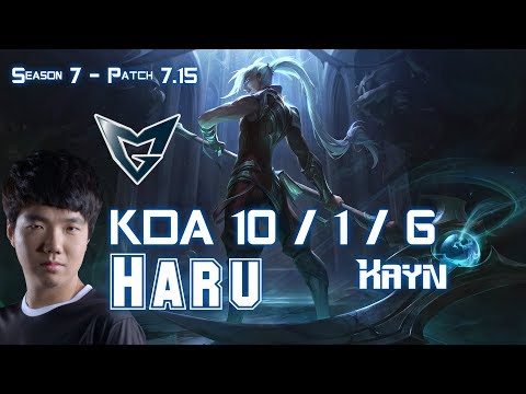 SSG Haru KAYN vs GRAGAS Jungle - Patch 7.15 KR Ranked
