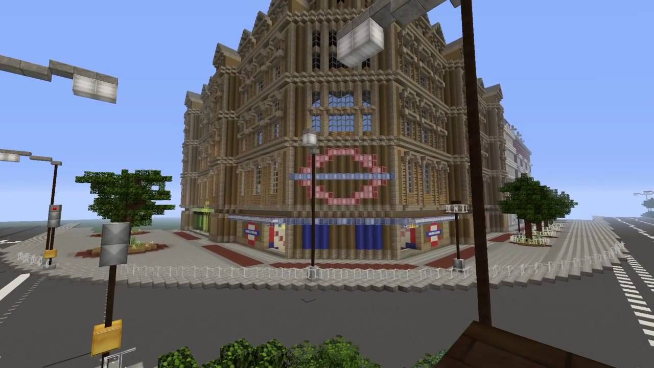 MINECRAFT LONDON UNDERGROUND, TUBE STATION AND TUBE TRAIN