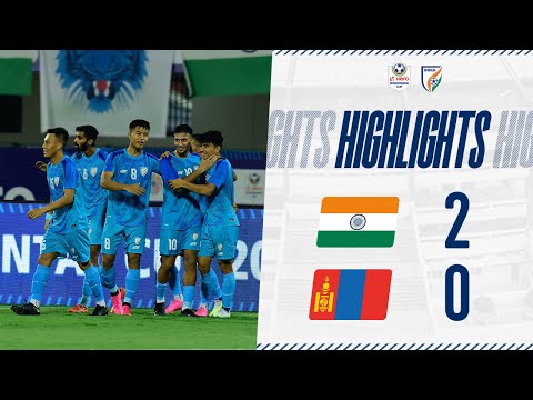 India 2-0 Mongolia | Hero Intercontinental Cup 202...