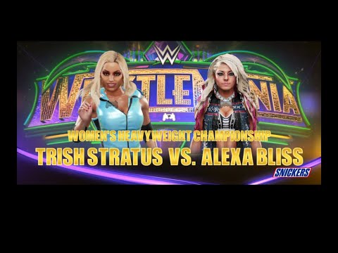 WWE 2K19   WrestleMania 2021   Match 4   Trish Stratus vs Alexa Bliss