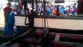preview picture of video 'Antique Steam Powered Sawmill in Adams Tennessee July 20, 2013'