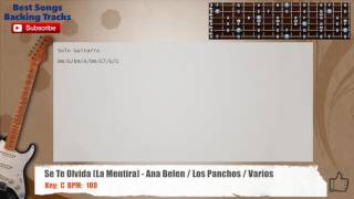 Se Te Olvida (La Mentira) - Ana Belén / Los Panchos Guitar Backing Track with chords and lyrics
