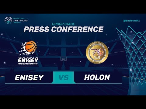 Enisey Krasnoyarsk v UNET Holon - Press Conference - Basketball Champions League