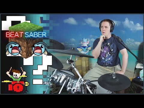 Beat Saber In Minecraft? On Drums???