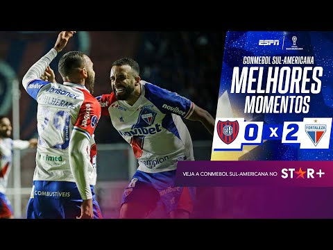 Gols e lances de San Lorenzo x Fortaleza