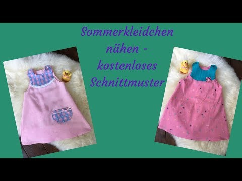 Sommerkleidchen nähen - kostenloses Schnittmuster