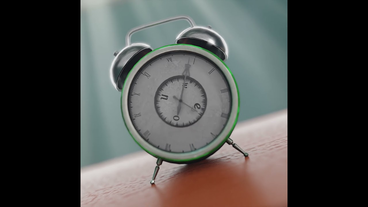 Cartoon Animated Alarm clock 3D Model