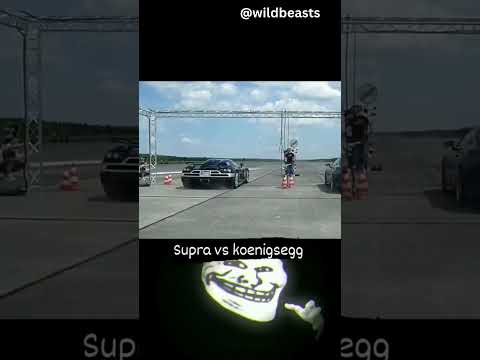 Toyota supra mk4 vs koenigsegg
