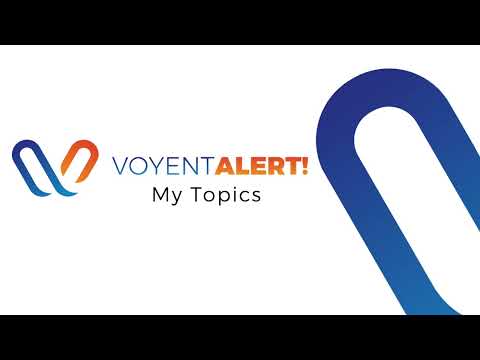 Introducing Voyent Alert!: My Topics