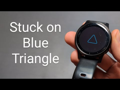 FIX - Any Garmin Watch Stuck on Blue Triangle / Frozen , Not Responding, Only Shows Triangle