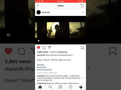 Daylyt official video sneak peek (ghost)