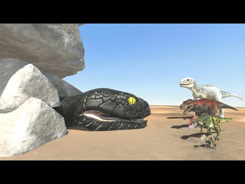 Can Indominus Rex and Dinosaurs Find Black Mamba Hiding in the Cave?