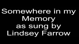 Somewhere in my Memory (Bette Midler/John Williams) Cover