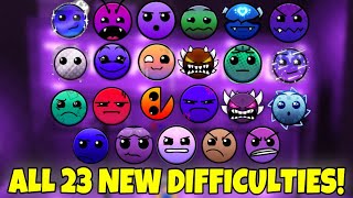 How to get ALL 23 NEW DIFFICULTIES in ZONE 4 REVAMPED in Find the Geometry Dash [300] - Roblox