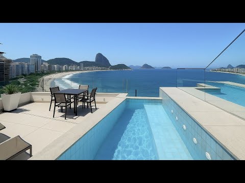 W01.40 - Cobertura duplex de luxo com piscina e vista mar em Copacabana