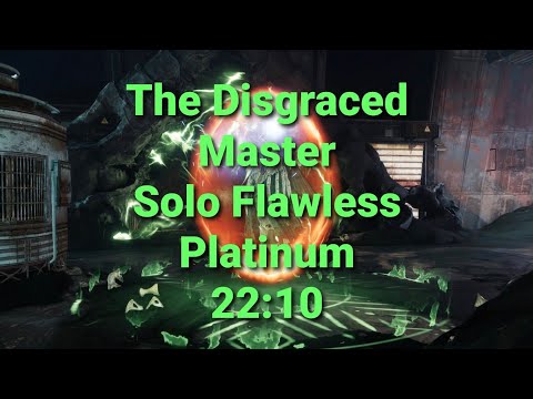 The Disgraced Nightfall · Master · Solo Flawless · Platinum (Warlock) ⭐