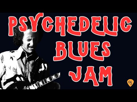 🎸 PSYCHEDELIC Doors Style Blues Jam | Guitar Backing Track (D Minor / 103 BPM)