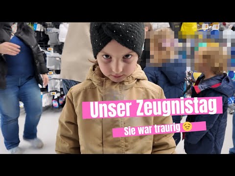 Report card day as a mom | Not bad, but she was disappointed | The report card | Family vlog